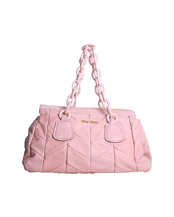 Chain Shopper,Leather,Pink,197 Made in Italy,W/DB